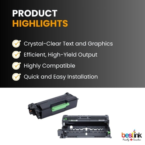 Brother TN920XXL DR920 Black Toner Cartridge Combo ( 1 Pack ) Super High Yield