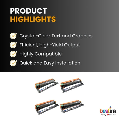 Brother DR210CL Compatible Drum BK/C/M/Y (4 Pack)