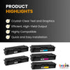 Compatible HP 215A Toner Cartridge Standard Yield BK/C/M/Y (5 Pack)- With Chip