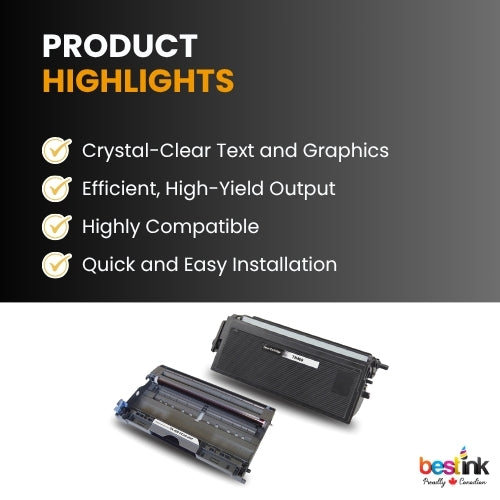 Brother TN460 DR400 Compatible Toner Cartridge and Drum Combo(1 DRUM & 1 TONER)