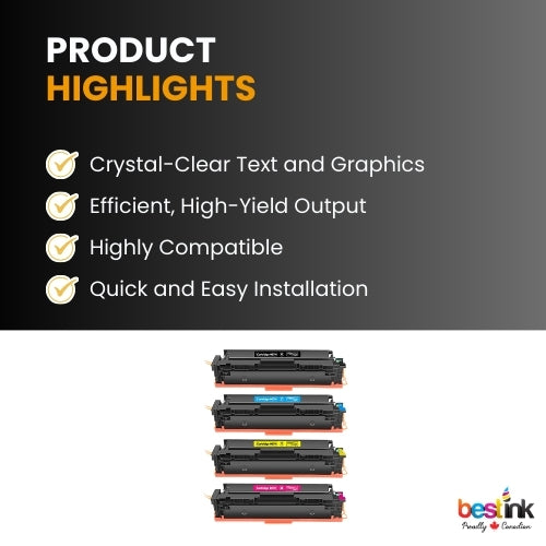 CANON 067H Comaptible Toner Cartridge BK/C/M/Y ( 4 Pack ) High Yield