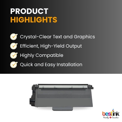 Brother TN720 Compatible Black Toner Cartridge Standard Yield ( 1 Pack )