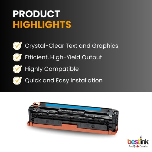 Canon 131 Compatible Toner Cartridge Cyan ( 1 Pack ) Standard Yield