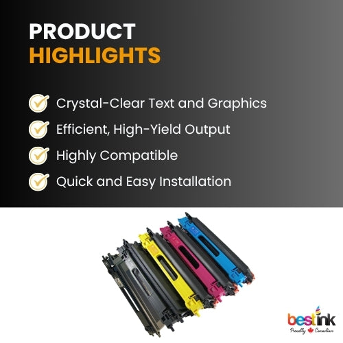 Compatible Brother TN115  Toner Cartridge High Yield 2BK/C/M/Y(5 Pack)