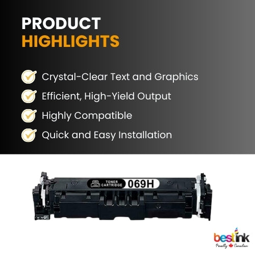 CANON 069H Compatible Toner Cartridge Black ( 1 Pack ) High Yield