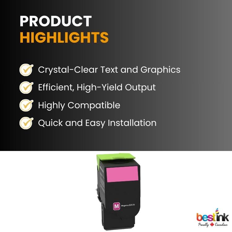 Compatible Lexmark 70C1HCM0 Toner Cartridge