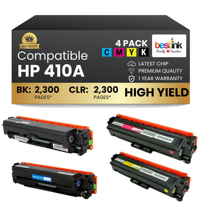 Cartouche de toner noir compatible HP 410A CF410A