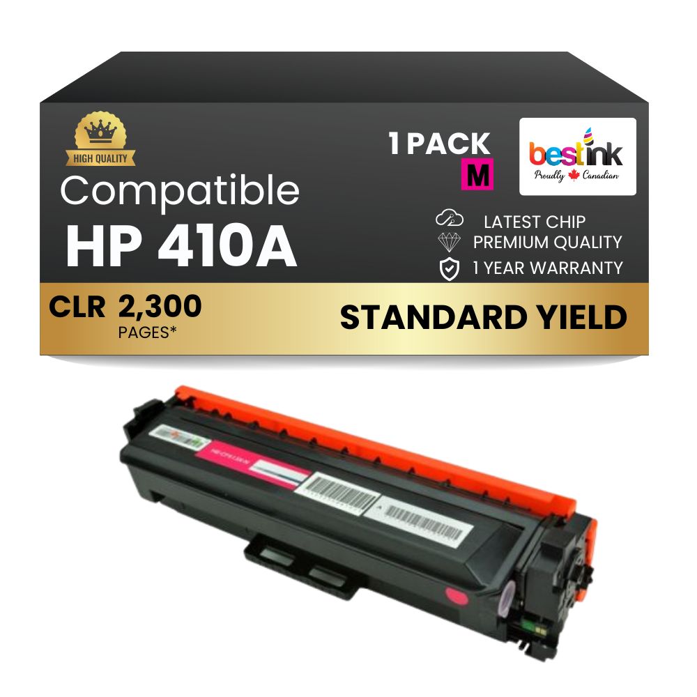 Compatible HP 410A CF413A Magenta Toner Cartridge