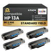 Compatible HP 13A Q2613A Black Toner Cartridge (4 Pack)