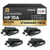 Cartouche de toner laser noir HP 10A Q2610A (lot de 4)