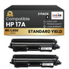 Compatible HP 17A CF217A  Black Toner Cartridge (2 Pack)