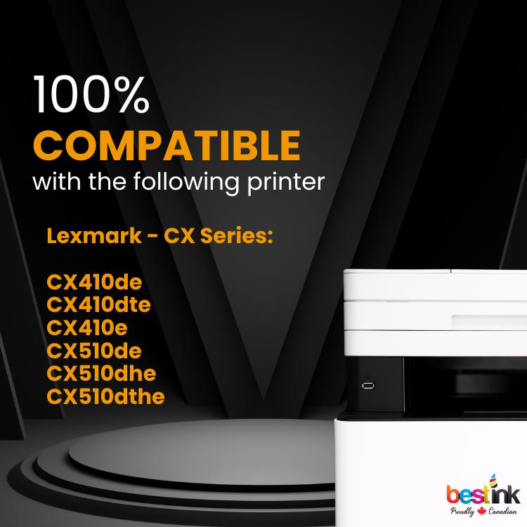 Compatible Lexmark 80C1HY0, Yellow