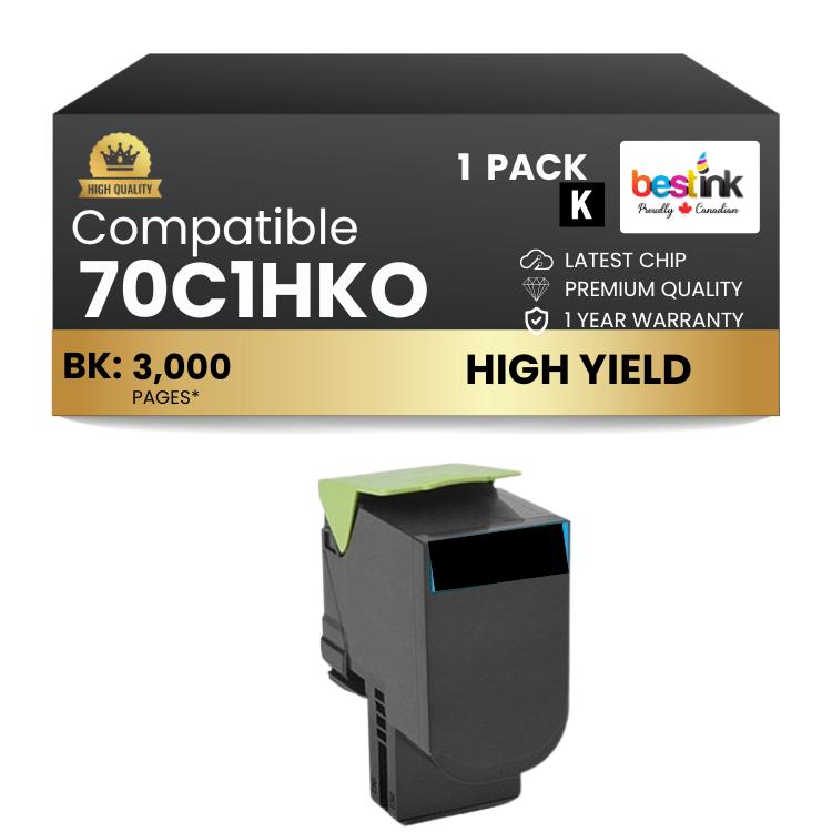 Compatible Lexmark 70C1HK0 Toner Cartridge
