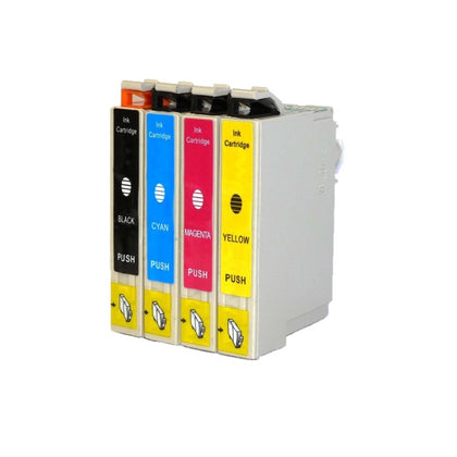 Pack économique de cartouches d'encre compatibles Epson T124 (noir/crème/magenta/jaune)