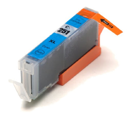 Cartouche d'encre haute capacité compatible cyan Canon CLI-251XL (version haute capacité de la Canon CL-251)