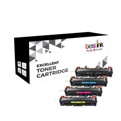 Cartouche de toner compatible HP 410X, BK/C/M/Y, haut rendement (lot de 4)
