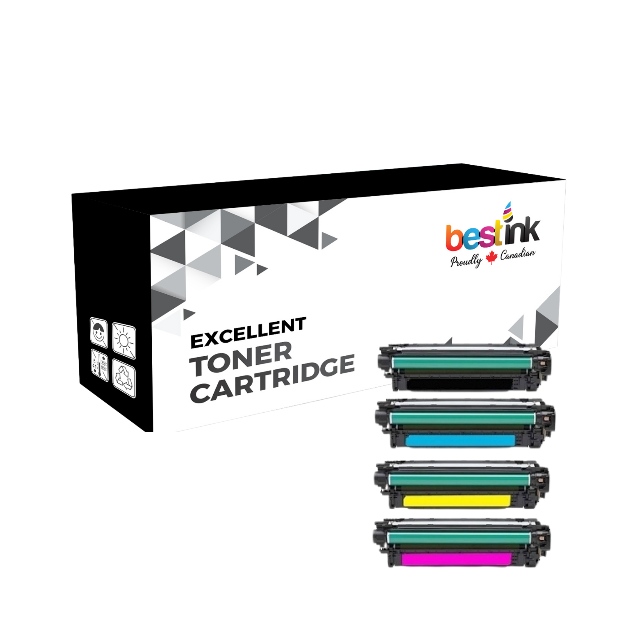 Cartouche de toner compatible HP 507A Combo BK/C/M/Y