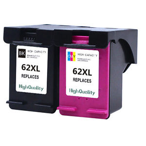 Cartouche d'encre générique HP 62XL noire et couleur compatible