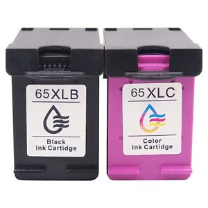 Cartouche d'encre HP 65XL noire et couleur compatible
