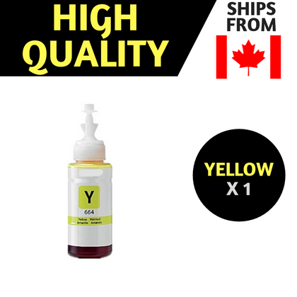 Bouteilles d'encre compatibles pour imprimantes Epson Expression Series ET-2500, ET-2550, ET-2600, ET-2650, ET-3600, WorkForce ET-16500, ET-4500 et ET-4550.