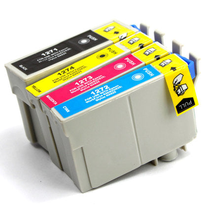 Cartouches d'encre compatibles Epson T127 (noir, c, m, jaune)