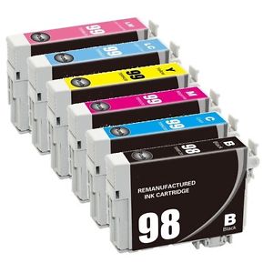 Cartouche d'encre générique compatible Epson T098 T099 (BK/C/M/Y/LC/LM)