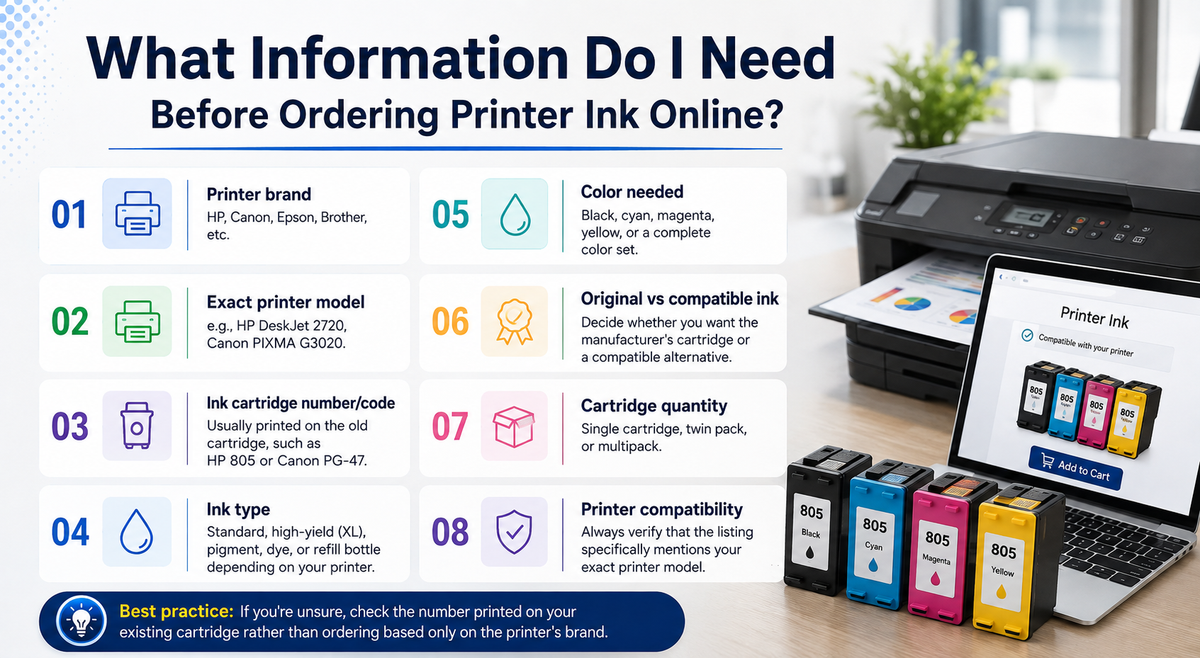 What Information Do I Need Before Ordering Printer Ink Online?