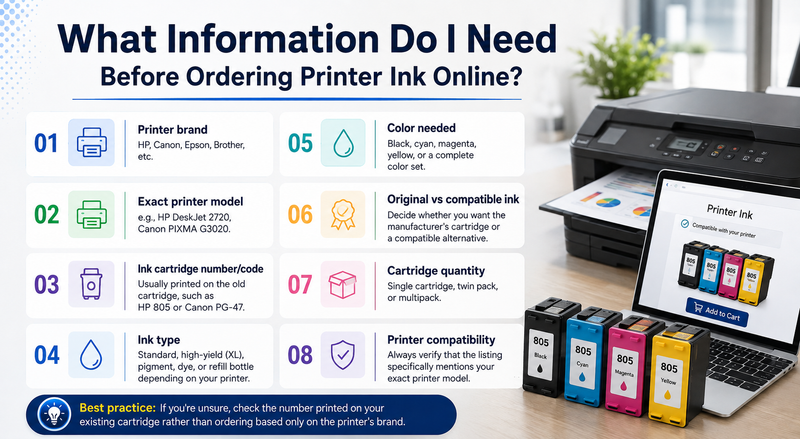 What Information Do I Need Before Ordering Printer Ink Online?
