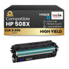 Cartouche de toner noir compatible HP 508X CF360X, haut rendement, 12 500 pages