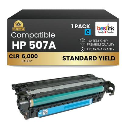 Compatible HP 507A CE401A Cyan Toner Cartridge