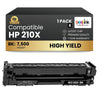 Compatible HP 210X W2100X Black Toner Cartridge High Yield 1 Pack