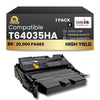 Compatible Lexmark T64035HA/T642/T644 MICR Black Toner Cartridge- 1 Pack