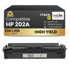Compatible HP 202A CF502A Yellow Toner Cartridge
