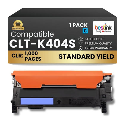 Compatible Samsung CLT-K404S Cyan 1 Pack