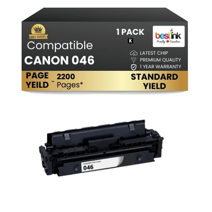 CANON 046 Compatible Toner Cartridge Black ( 1 Pack ) Standard Yield