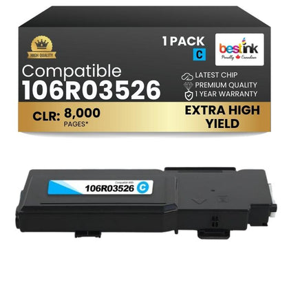 Compatible Xerox 106R03526 Cyan Toner Cartridge 1 Pack