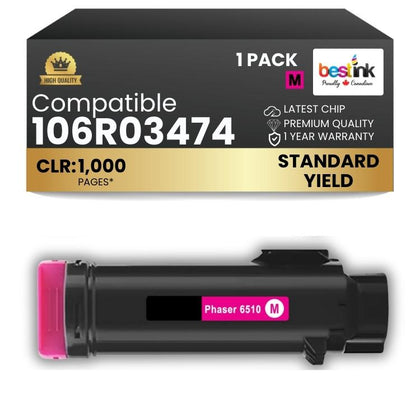 Compatible Xerox 106R03474 Magenta Toner Cartridge High Yield 1 Pack