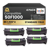 Compatible Lexmark  50F1000 Black Toner 4 Pack