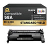 Compatible HP 58A CF258A Black Toner Cartridge - No Chip (1 Pack)