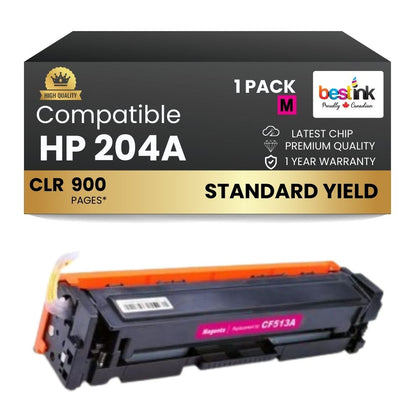 Compatible HP 204A CF513A Magenta Toner Cartridge
