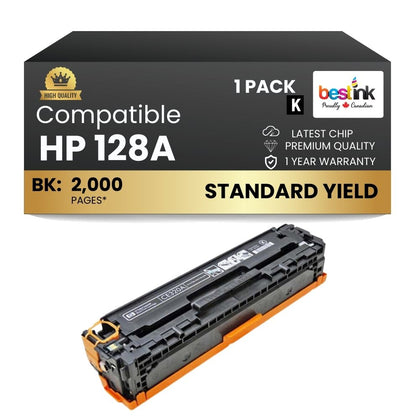 Compatible HP 128A CE320A Black Toner Cartridge