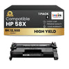 Compatible HP 58X CF258X Black Toner Cartridge High Yield - With Chip (1 Pack)