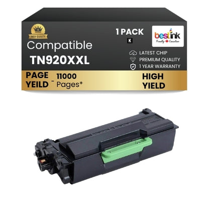 Brother TN920xxl Black Toner Cartridge ( 1 Pack ) Super High Yield