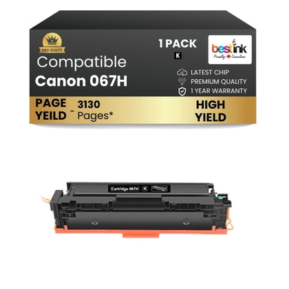 CANON 067H Comaptible Toner Cartridge Black ( 1 Pack ) High Yield