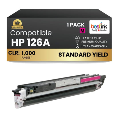 Compatible HP 126A CE313A Magenta Toner Cartridge