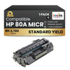 Compatible HP 80A CF280A MICR Black Toner Cartridge