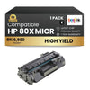 Compatible HP 80X CF280X MICR Black Toner Cartridge High Yield