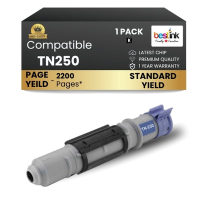 Brother TN250 Compatible Black Toner Cartridge (1 Pack)