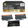 Brother TN850 DR820 Compatible Black 2 Toner Cartridge & 1 Drum ( Combo )High Yield