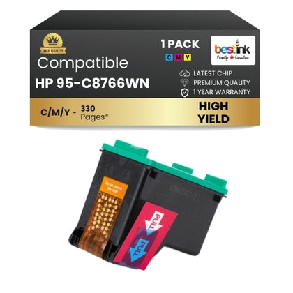 HP 95-C8766WN Comaptible Ink Cartridge Color ( 1 Pack ) Standard Yield